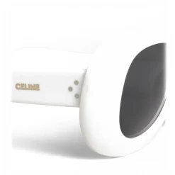 Céline - Oversized Oval Sunglasses in Acetate - White - Sunglasses - Céline Eyewear - Avvenice