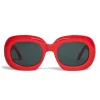 Céline - Oversized Oval Sunglasses in Acetate - Red - Sunglasses - Céline Eyewear - Avvenice