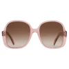 Céline - Oversized S158 Sunglasses in Acetate - Transparent Rose - Sunglasses - Céline Eyewear - Avvenice