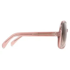 Céline - Oversized S158 Sunglasses in Acetate - Transparent Rose - Sunglasses - Céline Eyewear - Avvenice