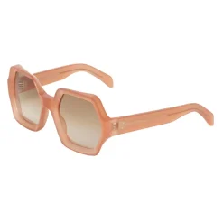 Céline - Oversized Sunglasses in Acetate - Milky Antique Pink - Sunglasses - Céline Eyewear - Avvenice