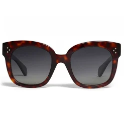 Céline - Oversized Sunglasses in Acetate - Red Havana - Sunglasses - Céline Eyewear - Avvenice