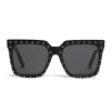 Céline - Oversized Sunglasses in Acetate - Black Gold - Sunglasses - Céline Eyewear - Avvenice
