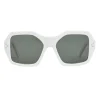 Céline - Oversized Sunglasses in Acetate - White - Sunglasses - Céline Eyewear - Avvenice