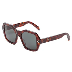 Céline - Oversized Sunglasses in Acetate - Dark Havana - Sunglasses - Céline Eyewear - Avvenice