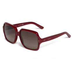 Céline - Oversized Sunglasses in Acetate - Milky Burgundy - Sunglasses - Céline Eyewear - Avvenice