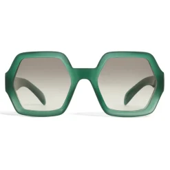 Céline - Oversized Sunglasses in Acetate - Milky Green - Sunglasses - Céline Eyewear - Avvenice