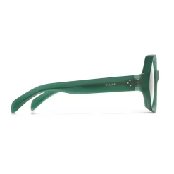 Céline - Oversized Sunglasses in Acetate - Milky Green - Sunglasses - Céline Eyewear - Avvenice