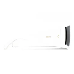 Céline - Oversized Sunglasses in Acetate - White - Sunglasses - Céline Eyewear - Avvenice