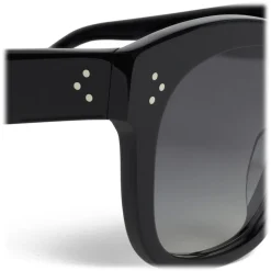 Céline - Oversized Sunglasses in Acetate - Black - Sunglasses - Céline Eyewear - Avvenice