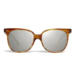 Céline - Oversized Sunglasses in Acetate - Striped Havana - Sunglasses - Céline Eyewear - Avvenice