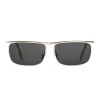 Céline - Rectangular Sunglasses in Metal 07 Robbie - Gold Smoke - Sunglasses - Céline Eyewear - Avvenice