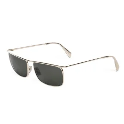 Céline - Rectangular Sunglasses in Metal 07 Robbie - Gold Smoke - Sunglasses - Céline Eyewear - Avvenice