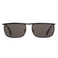 Céline - Rectangular Sunglasses in Metal 07 Robbie - Black Smoke - Sunglasses - Céline Eyewear - Avvenice