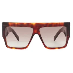 Céline - Rectangular Sunglasses in Acetate - Dark Havana - Sunglasses - Céline Eyewear - Avvenice
