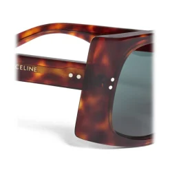 Céline - Rectangular Sunglasses in Acetate - Red Havana - Sunglasses - Céline Eyewear - Avvenice