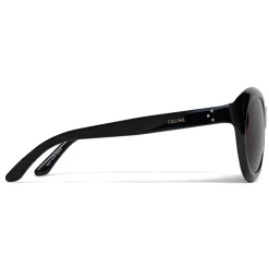 Céline - Round Sunglasses in Acetate - Black - Sunglasses - Céline Eyewear - Avvenice