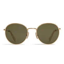 Céline - Round Sunglasses in Metal 06 - Gold Green - Sunglasses - Céline Eyewear - Avvenice