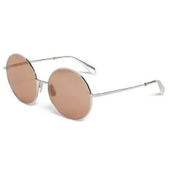 Céline - Round Sunglasses in Metal - Silver - Sunglasses - Céline Eyewear - Avvenice