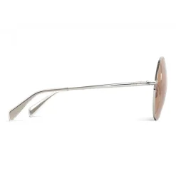 Céline - Round Sunglasses in Metal - Silver - Sunglasses - Céline Eyewear - Avvenice