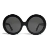 Céline - Round Sunglasses in Acetate - Black - Sunglasses - Céline Eyewear - Avvenice