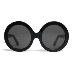 Céline - Round Sunglasses in Acetate - Black - Sunglasses - Céline Eyewear - Avvenice