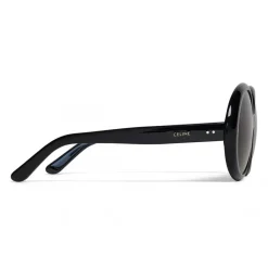 Céline - Round Sunglasses in Acetate - Black - Sunglasses - Céline Eyewear - Avvenice