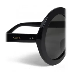 Céline - Round Sunglasses in Acetate - Black - Sunglasses - Céline Eyewear - Avvenice