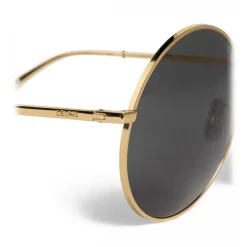 Céline - Round Sunglasses in Metal - Gold - Sunglasses - Céline Eyewear - Avvenice