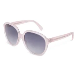 Céline - Round Sunglasses in Acetate - Milky Light Pink - Sunglasses - Céline Eyewear - Avvenice