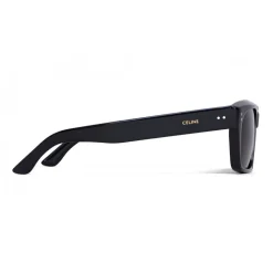 Céline - Square Sunglasses 01 in Acetate - Black Polarized - Sunglasses - Céline Eyewear - Avvenice
