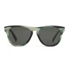 Céline - Square Sunglasses 12 in Acetate - Green Horn - Sunglasses - Céline Eyewear - Avvenice