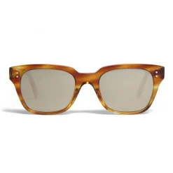Céline - Square Sunglasses 04 in Acetate - Striped Havana - Sunglasses - Céline Eyewear - Avvenice