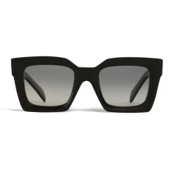 Céline - Square Sunglasses in Acetate with Polarized Lenses - Black - Sunglasses - Céline Eyewear - Avvenice