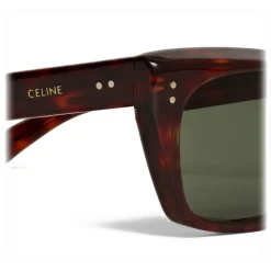 Céline - Square Sunglasses 01 in Acetate - Red Havana - Sunglasses - Céline Eyewear - Avvenice
