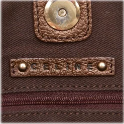 Céline Vintage - Canvas Tote Bag - Brown - Leather and Canvas Handbag - Luxury High Quality - Avvenice
