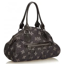 Céline Vintage - Jacquard Macadam Shoulder Bag - Gray - Leather and Fabric Handbag - Luxury High Quality - Avvenice