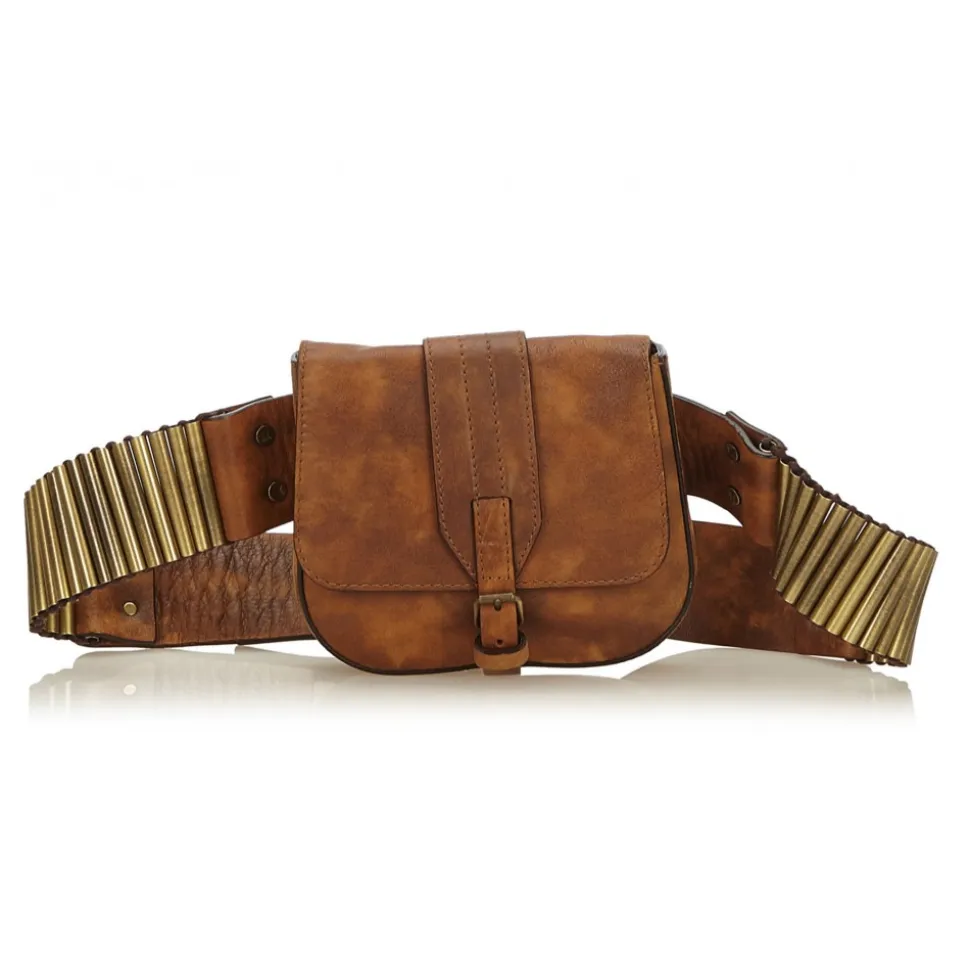 Céline Vintage - Leather Belt Bag - Brown - Leather Handbag - Luxury High Quality - Avvenice