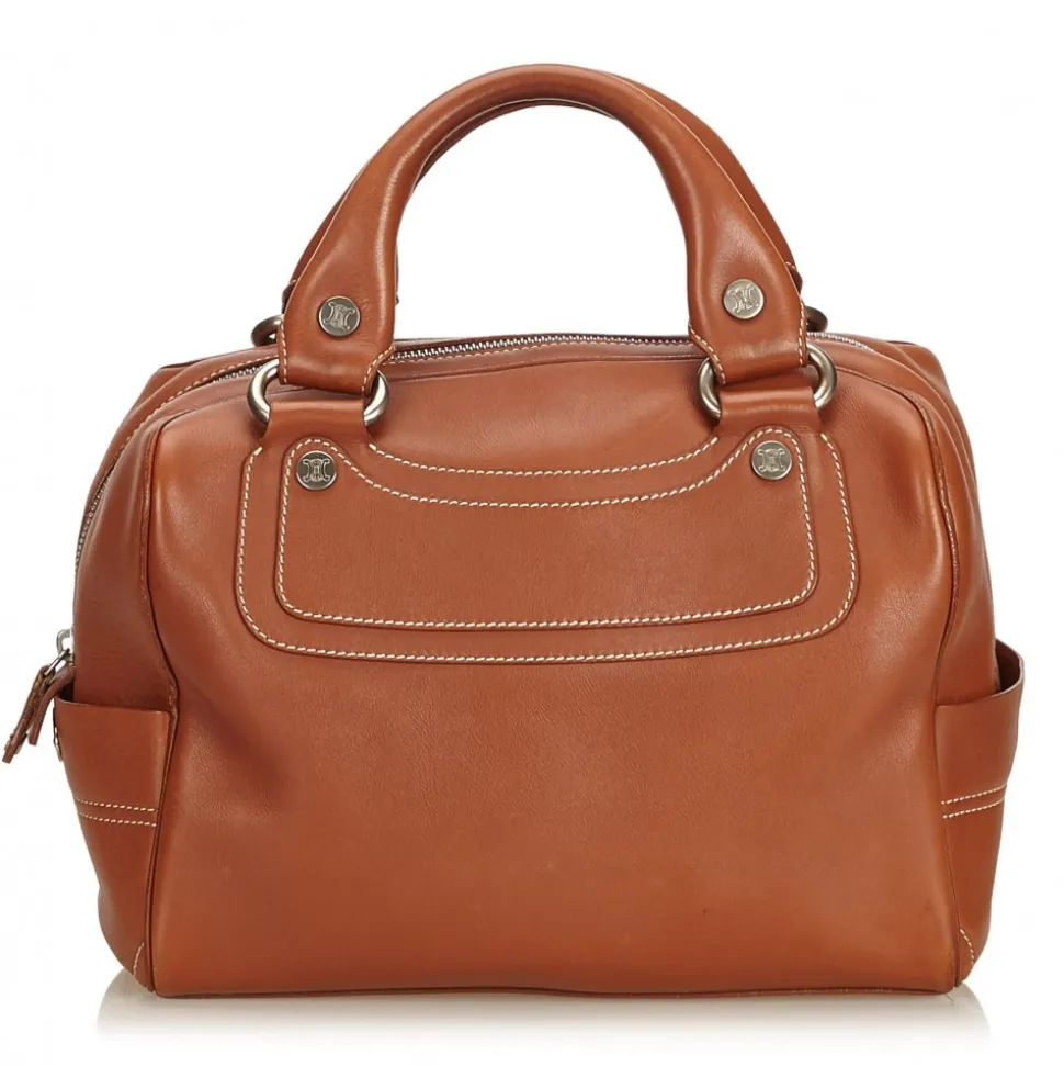 Céline Vintage - Leather Boogie Bag - Brown - Leather Handbag - Luxury High Quality - Avvenice