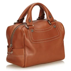 Céline Vintage - Leather Boogie Bag - Brown - Leather Handbag - Luxury High Quality - Avvenice