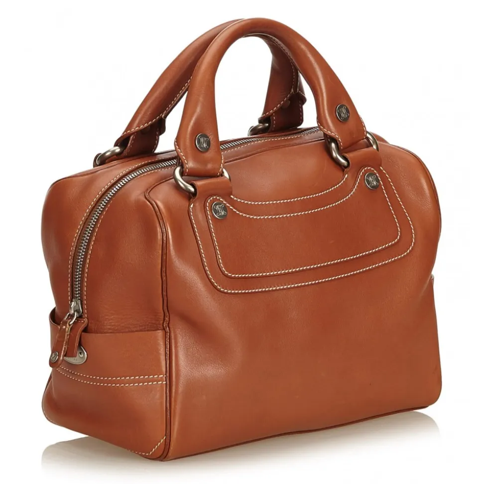 Céline Vintage - Leather Boogie Bag - Brown - Leather Handbag - Luxury High Quality - Avvenice