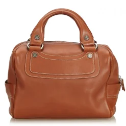 Céline Vintage - Leather Boogie Bag - Brown - Leather Handbag - Luxury High Quality - Avvenice