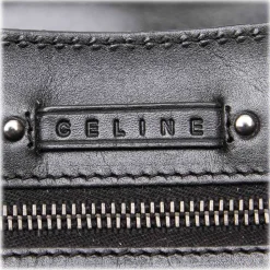 Céline Vintage - Leather Satchel Bag - Black - Leather Handbag - Luxury High Quality - Avvenice
