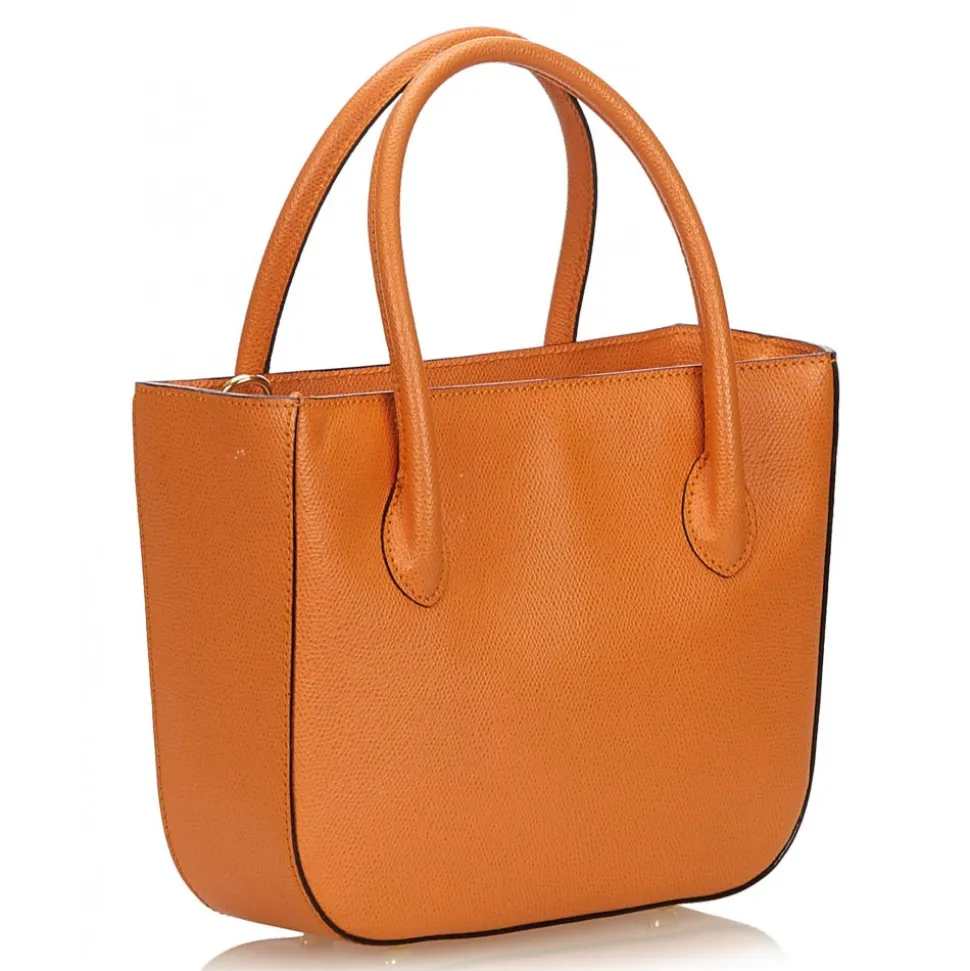 Céline Vintage - Leather Satchel Bag - Orange - Leather Handbag - Luxury High Quality - Avvenice