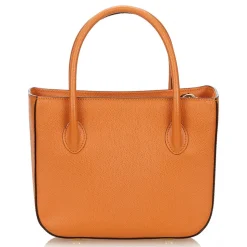 Céline Vintage - Leather Satchel Bag - Orange - Leather Handbag - Luxury High Quality - Avvenice
