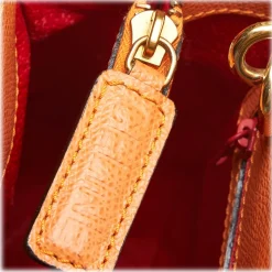 Céline Vintage - Leather Satchel Bag - Orange - Leather Handbag - Luxury High Quality - Avvenice