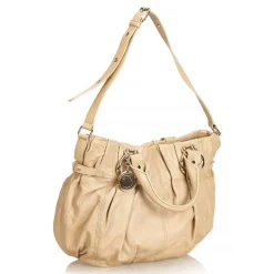 Céline Vintage - Leather Satchel Bag - Brown Beige - Leather Handbag - Luxury High Quality - Avvenice