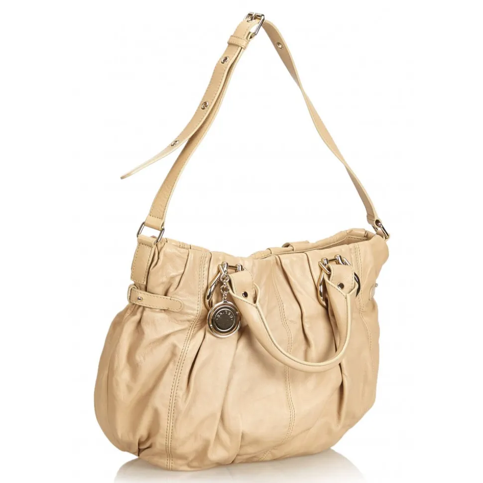 Céline Vintage - Leather Satchel Bag - Brown Beige - Leather Handbag - Luxury High Quality - Avvenice