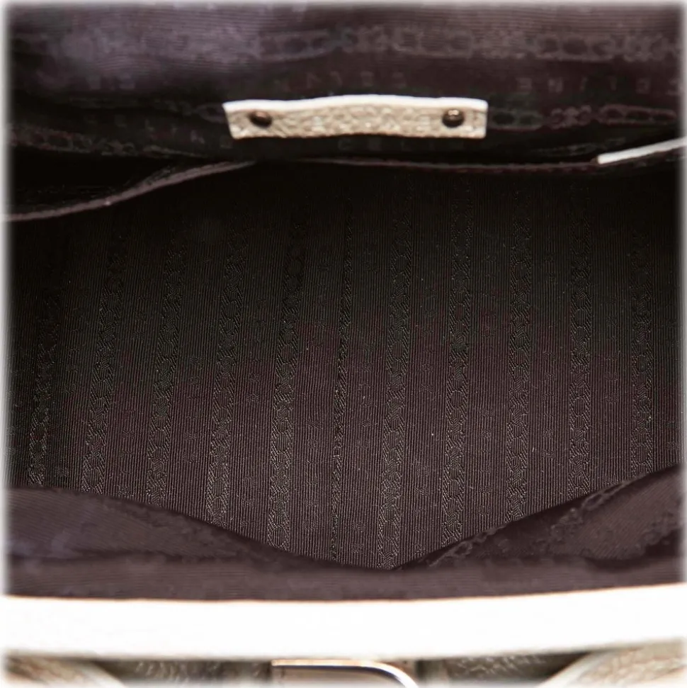 Céline Vintage - Leather Satchel Bag - White Ivory - Leather Handbag - Luxury High Quality - Avvenice