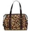 Céline Vintage - Leopard Print Pony Hair Shoulder Bag - Brown Leopard - Leather Handbag - Luxury High Quality - Avvenice